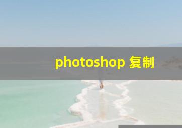 photoshop 复制